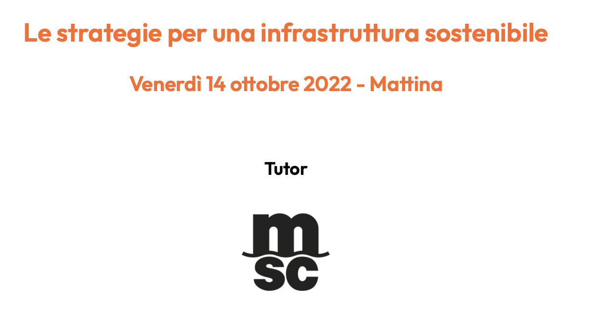 Le strategie per una infrastruttura sostenibile